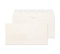 Blake Business DL 110 x 220 mm 120 gsm Peel & Seal Wallet Window Envelopes (39884) High White Laid - Pack of 500