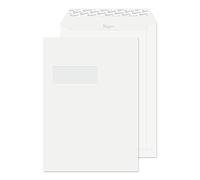 Blake Business - High White Wove Window Envelopes C4 (324 x 229mm) - Pack of 250 - Premium 120GSM - FSC Certified - White Envelopes Window - Office Supplies - Laser & Printer Compatible (35892)