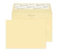 Blake Business - Vellum Cream Envelopes C6 (114 x 162 mm) - Pack of 50 - Premium 120GSM - FSC Certified - Peel and Seal Manilla Envelopes - Business Office Supplies - Laser & Printer Compatible 51155
