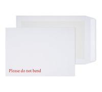 Blake C4 Board Back Pocket Envelope Plain Peel & Seal 324 x 229mm 120 gsm White Pack of 125