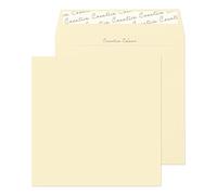 Blake Creative Colour 155 x 155 mm 120 gsm Square Peel & Seal Envelopes (753) Clotted Cream - Pack of 500