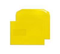 Blake Creative Colour C5+ 162 x 235 mm 120 gsm Mailer Gummed Window Envelopes (803MW) Banana Yellow - Pack of 500