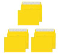Blake Creative Colour C6 114 x 162 mm 120 GSM Peel and Seal Wallet Envelopes (15103) Banana Yellow - Pack of 75