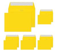 Blake Creative Colour C6 114 x 162 mm 120 GSM Peel and Seal Wallet Envelopes (15103) Banana Yellow - Pack of 125