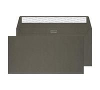 Blake Creative Colour - Coloured Grey DL+ Envelopes (114 x 229 mm) - Pack of 500 - FSC Certified - 120GSM - Peel and Seal Charcoal Envelope - Invitation Envelopes/Card Making Supplies (224)