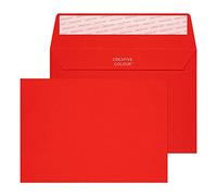 Blake Creative Colour - Coloured Red C6 Envelopes (114 x 162 mm) - Pack of 500 - FSC Certified - 120GSM - Peel and Seal Red Envelope - Invitation Envelopes/Card Making Supplies (106)