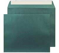 Blake Creative Shine - Premium Pearlescent Forest Green Envelopes (229 x 324mm) - Pack of 125 - 120GSM - Peel & Seal - Shimmery Envelopes - Arts and Craft/Card Making Supplies for Invitation (PL434)