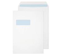 Blake Envelopes Purely Everyday 13056 Versandtasche Naßklebung Mit Fenster Weiß C4 324 x 229 mm - 100g/m² | 250 Stück