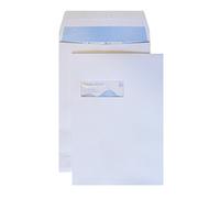 Blake Environmental - FSC Recycled Envelopes C4 Window (324 x 229 x 25 mm) - Pack of 125 - Eco Biodegradeable 140GSM - Peel and Seal White Window Envelopes - Stationery & Business Supplies (RN091)