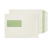 Blake Environmental - FSC Recycled Envelopes C5 Window (229 x 162 mm) - Pack of 500 - Eco Biodegradeable 90GSM - Self Seal Natural White Window Envelopes - Stationery & Business Supplies (RE3831)