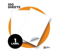 Blake Everday - Self-Adhesive 1 Labels per A4 Sheet - 100 Labels - 100 Sheets - Laser & Inkjet Printer Compatible - Address Shipping Label - Warehouse & Business Supplies (LAB A41-1PE)