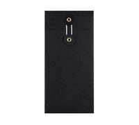 Blake Everyday - Black String and Washer Envelopes DL (220 x 110 mm) Pack of 100 Qty - Premium 180GSM - Confidential Document Mailer - Black String Tie Envelopes - Office & Business Supplies