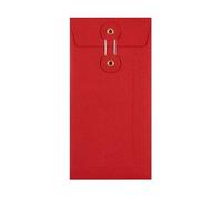 Blake Everyday - Red String and Washer Envelopes DL (220 x 110 x 25 mm) Pack of 100 Qty - Premium 180GSM - Confidential Document Mailer - Red String Tie Envelopes - Office & Business Supplies