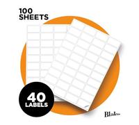 Blake Everyday - Self-Adhesive 40 Labels per A4 Sheet - 4,000 Labels - 100 Sheets - Laser & Inkjet Printer Compatible - Address Shipping Labels - Warehouse & Business Supplies (LAB A41-40PE)
