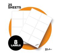 Blake Everyday - Self-Adhesive 8 Labels per A4 Sheet - 200 Labels - 25 Sheets - Laser & Inkjet Printer Compatible - Address Shipping Labels - Warehouse & Business Supplies (LAB A41-8PESP)