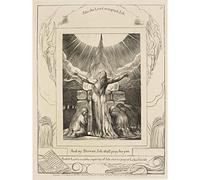 Blake Jobs Sons Daughters Overwhelmed Satan 1825 Painting Large Wall Art Poster Print Thick Paper 18X24 Inch