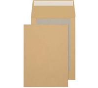 Blake Purely Packaging C4 324 x 229 x 50 mm Board Back Gusset Pocket Peel & Seal Envelopes (93935M) Manilla - Pack of 125
