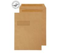 ValueX Everyday Envelopes C4 Manilla Pocket Window Self Seal 90gsm 324