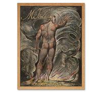 Blake Milton Poems Ways God Book Cover Art Print Framed Poster Wall Decor 12x16 inch