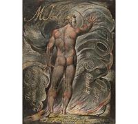 Blake Milton Poems Ways God Book Cover Premium Wall Art Canvas Print 18X24 Inch