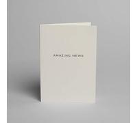 Blake Note Cards - Amazing News A6 (148 x 105 mm) - Pack of 5 - FSC Certified Luxury & Minimalistic Thank You Cards with Envelopes - Message/Congratulations Card (NCB4211/5)
