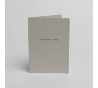 Blake Note Cards Indigo Missing You Pale Grey Note Cards with Dark Grey envelopes A6 148mm x 105mm - Pack of 5