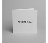 Blake Note Cards - Missing You 150 x 150 mm - Pack of 10 - FSC Certified Luxury & Minimalistic Thank You Cards with Envelopes - Valentines/Boyfriend/Girlfriend Card (NCC2300/10)
