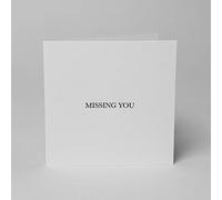 Blake Note Cards - Missing You 150 x 150 mm - Pack of 5 - FSC Certified Luxury & Minimalistic Thank You Cards with Envelopes - Valentines/Boyfriend/Girlfriend Card (NCA2343/5)