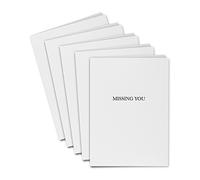 Blake Note Cards - Missing You A6 (148 x 150 mm) - Pack of 5 - FSC Certified Luxury & Minimalistic Thank You Cards with Envelopes - Valentines/Boyfriend/Girlfriend Card (NCA2243/5)