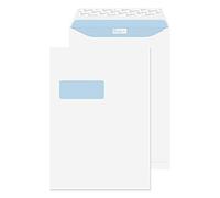 Blake Office - Premium Envelopes B4 Window (352 x 250 mm) - Pack of 250 - Quality 120GSM - FSC Certified - White Peel and Seal Envelopes - Business Envelope Window - Laser & Printer Compatible 38116