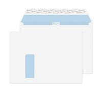 Blake Office - Premium Envelopes C4 Window (229 x 324 mm) - Pack of 250 - Quality 120GSM - FSC Certified - White Peel and Seal Envelopes - Business Envelope Window - Laser & Printer Compatible 36216