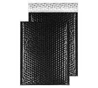 Blake Packaging - Black Bubble Mailers 320 x 240 mm - Pack of 100 - Micron 70 - Peel and Seal Mailing Bags - Small Business Supplies - Black Padded Envelopes for Shipping (MBB324)