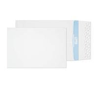 Blake Premium Secure C4 324 x 229 x 25 mm Tear Resistant Gusset Pocket Peel and Seal Envelopes (TR9900) White - Pack of 100