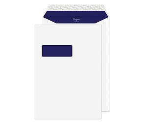 Blake Pure C4 324 x 229 mm 120 gsm Recycled Peel & Seal Pocket Window Envelopes (RP84892) Super White Wove - Pack of 250