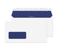 Blake Pure - Premium Wove Recycled Window Envelopes DL (110 x 220mm) - Pack of 50 - Thickness 120GSM - Peel & Seal White Envelopes 4.3 x 20.6" - FSC Certified - Laser & Printer Compatible (RP81265)