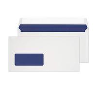 Blake Purely Environmental DL 110 x 220 mm 110 gsm FSC Certified Low Window Peel & Seal Wallet Envelopes (FSC067) White - Pack of 500