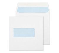 Blake Purely Everyday 140 x 140 mm 100 gsm Square Wallet Gummed Window Envelopes (0140W) White - Pack of 500