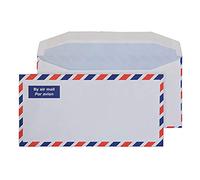 Blake Purely Everyday DL 110 x 220 mm 80 gsm Airmail Wallet Gummed Envelopes (A1701) White - Pack of 1000