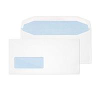 Blake Purely Everyday DL 110 x 220 mm 90 gsm Mailer Gummed Window Envelopes (3702) White - Pack of 1000