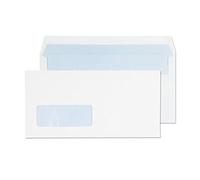 Blake Purely Everyday DL 110 x 220 mm 90 gsm Window Self Seal Wallet Envelopes (13884) White - Pack of 1000