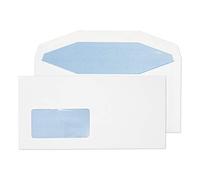 Blake Purely Everyday DL+ 114 x 229 mm 90 gsm Mailer Gummed Low Window Envelopes (3704) White - Pack of 1000