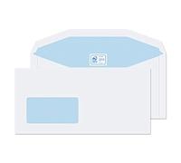 Blake Purely Everyday DL+ 114 x 235 mm 90 gsm Mailer Gummed Low Window Envelopes (3904) White - Pack of 1000