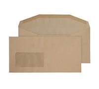 Blake Purely Everyday DL+ 121 x 235 mm 80 gsm Gummed Mailer Window Envelopes (1114) Manilla - Pack of 1000