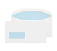 Blake Purely Everyday DL+ 121 x 235 mm 90 gsm Gummed Mailer Low Window Envelopes (7114SW) White - Pack of 1000