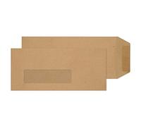 Blake Purely Everyday - Manilla Envelopes Window 229 x 102 mm - Pack of 1000 - Weight 80GSM - Gummed Envelopes 9 x 4 Inches - Mailing Office Business Supplies (9660W)