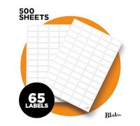 Blake Purely Everyday - Self-Adhesive 65 Labels per A4 Sheet - 32,500 Labels - 500 Sheets - Laser & Inkjet Printer Compatible - Address Shipping Labels - Warehouse & Business Supplies (LAB A41-65XPE)