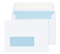 Blake Purely Everyday - White Envelopes C6 Window (114 x 162 mm) - Pack of 1000 - Weight 100GSM - Peel and Seal C6 Envelopes 4.5 x 6.4 Inches - Sustainable PEFC - Office Business Supplies (1884)