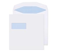 Blake Purely Everyday - White Envelopes Window 220 x 220 mm - Pack of 250 - Premium 100GSM - Self Seal Square Window Envelopes in White - Business/Office Supplies - Invitation/Wedding Use (5702)
