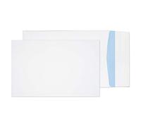 Blake Purely Everyday - White Gusset Envelopes 381 x 254 x 25 mm - Pack of 125 - Strong 140GSM - Peel and Seal - Document Expandable Envelopes 15 x 10 Inches - Office Business Supplies (12201)