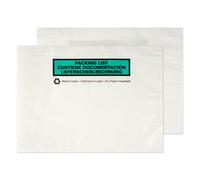 Blake Purely Packaging 235 x 175 mm Paper Printed Document Enclosed Wallets (PAPDE42) Pack of 1000, White